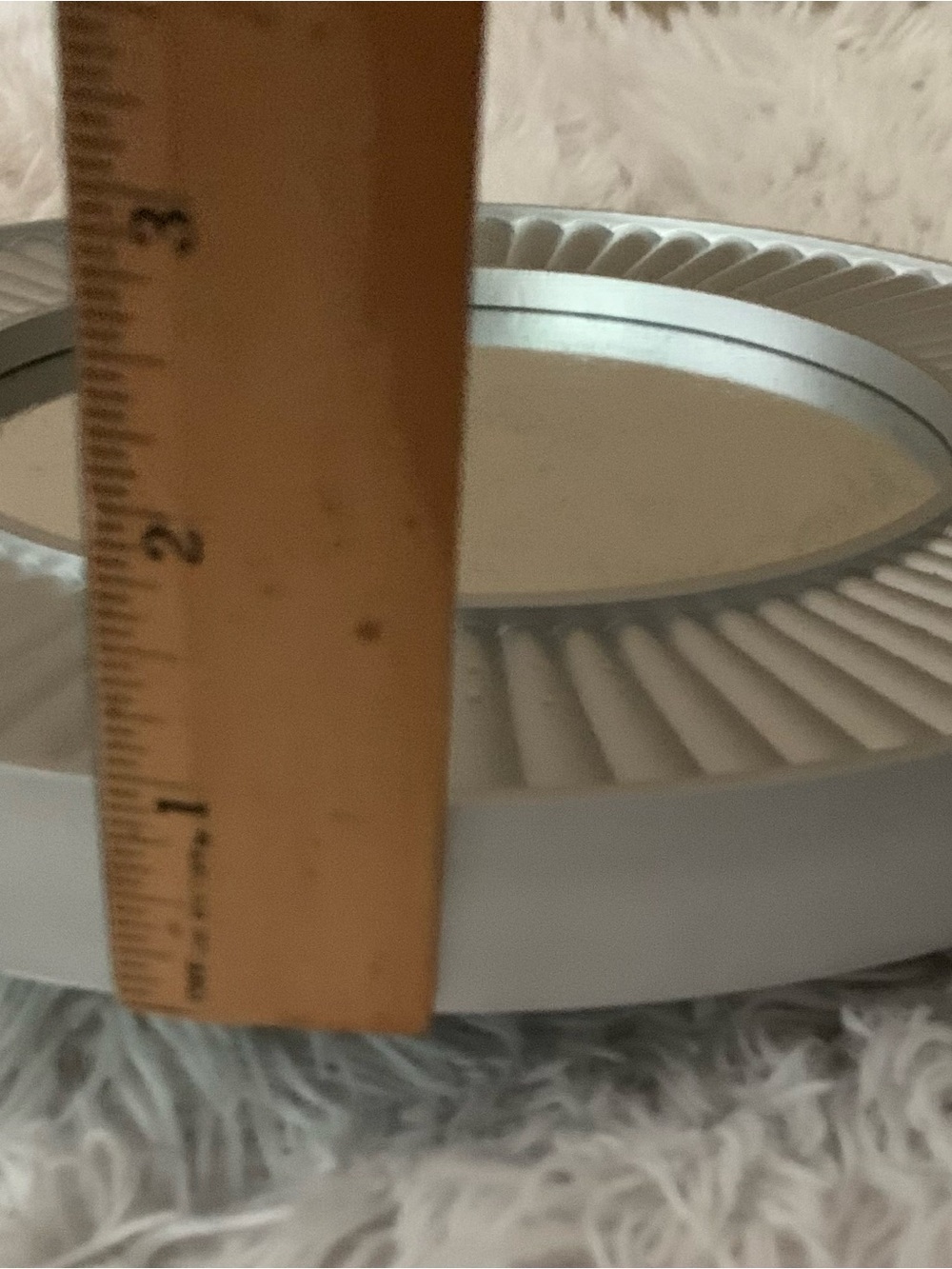 Source Unknown Silver Ribbed Round Wall Mirrors - Set of 4 - Picture 3 of 5
